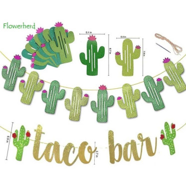 Гирлянда Мексиканская вечеринка, Taco Bar Гирлянда Мексиканская вечеринка, Taco Bar